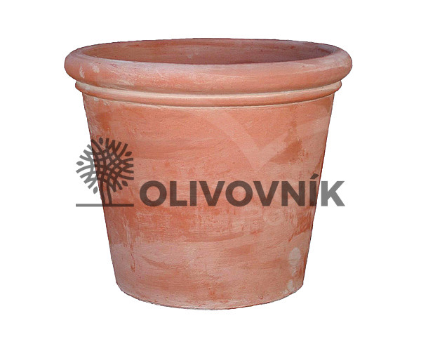 Terakota - kvetináč - ROLLED RIM PLAINT POT - Taliansko