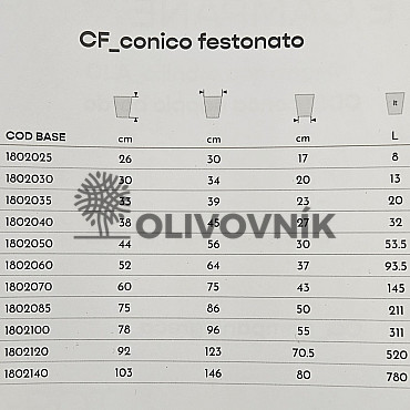 Kvetináč POT WITH FESTONE CF55